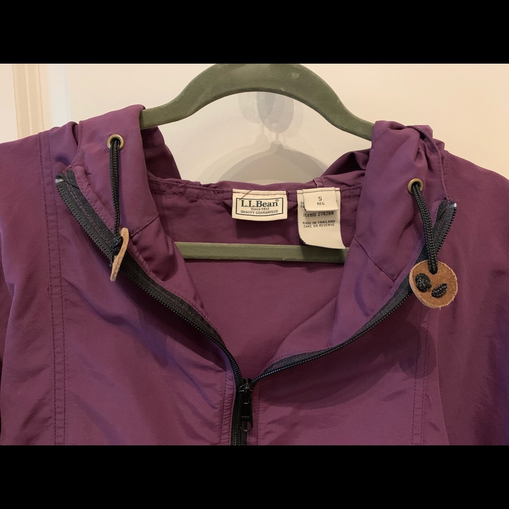 VINTAGE LL Bean half zip rain jacket - Size Small